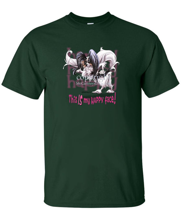 Papillon - 2 - Who's A Happy Dog - T-Shirt