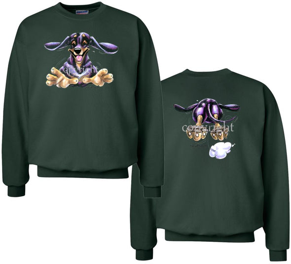 Dachshund  Smooth - Coming and Going - Sweatshirt (Double Sided)