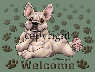 French Bulldog - Welcome - Mat