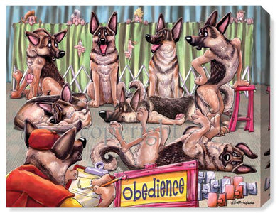 German Shepherd Obedience - Calendar Canvas