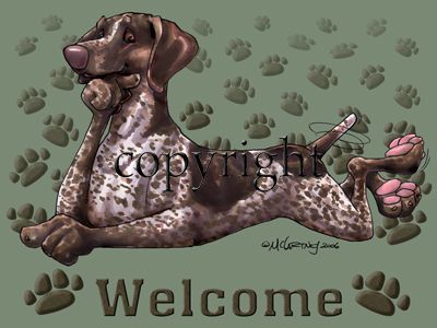 German Shorthaired Pointer - Welcome - Mat