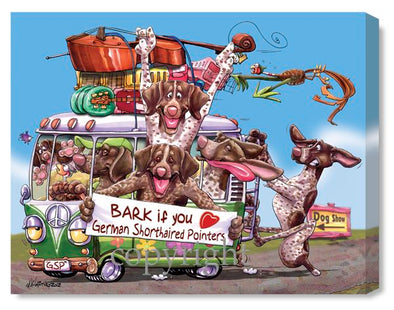 German Shorthaired Pointer - Bark If You Love - Canvas