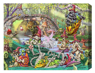 Gnomes Trolls And Fairys - Calendar Canvas