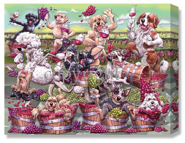 Grape Stomp - Calendar Canvas