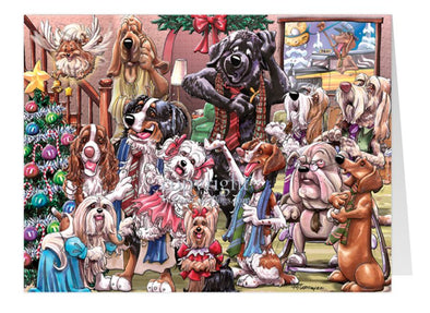 Its A Wonderful Dog - Christmas Gatherings - Christmas Card