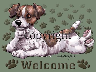 Jack Russell Terrier - Welcome - Mat