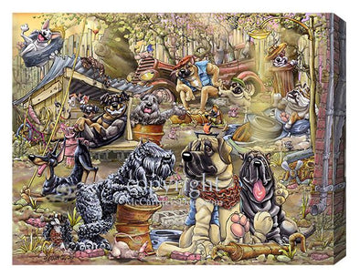 Junkyard Dogs - Calendar Canvas