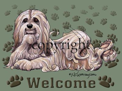 Lhasa Apso - Welcome - Mat