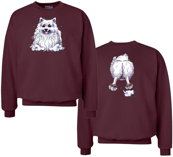 American Eskimo Dog - Coming and Going - Sweatshirt (Double Sided)