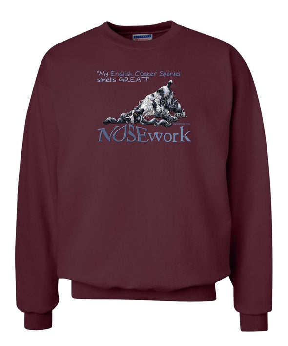 English Cocker Spaniel - Nosework - Sweatshirt