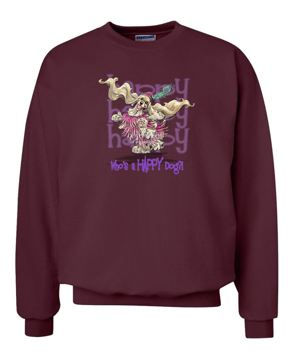 Cocker Spaniel - Who's A Happy Dog - Sweatshirt