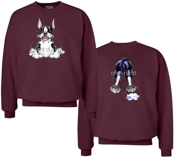 Boston Terrier - Coming and Going - Sweatshirt (Double Sided)