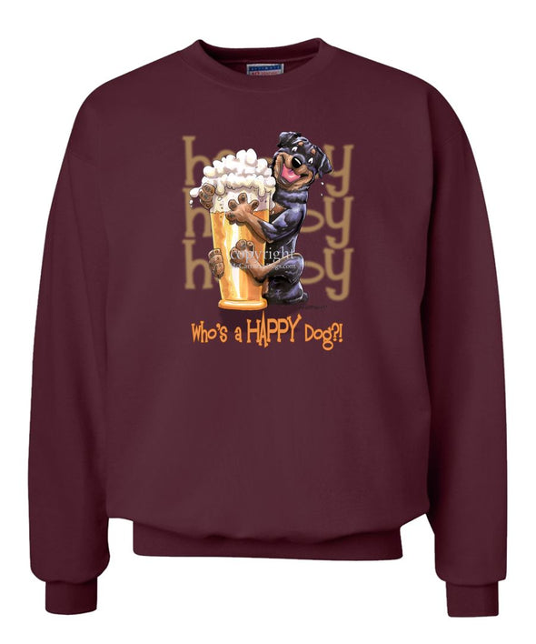 Rottweiler - Who's A Happy Dog - Sweatshirt