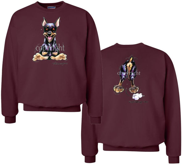 Miniature Pinscher - Coming and Going - Sweatshirt (Double Sided)