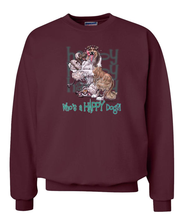 Collie - Who's A Happy Dog - Sweatshirt