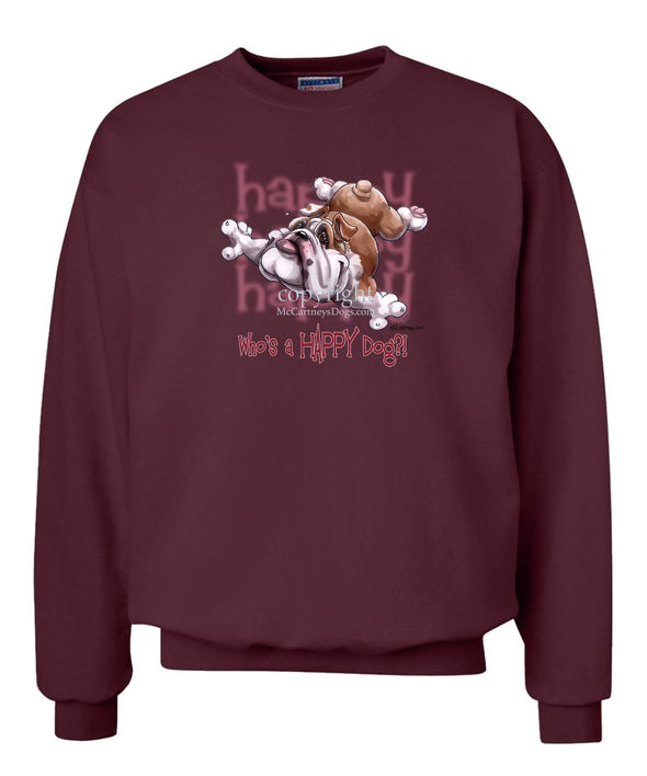 Bulldog - Who's A Happy Dog - Sweatshirt