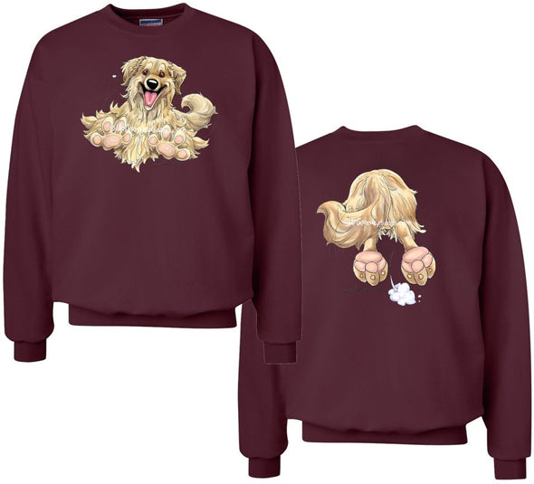 Golden Retriever - Coming and Going - Sweatshirt (Double Sided)