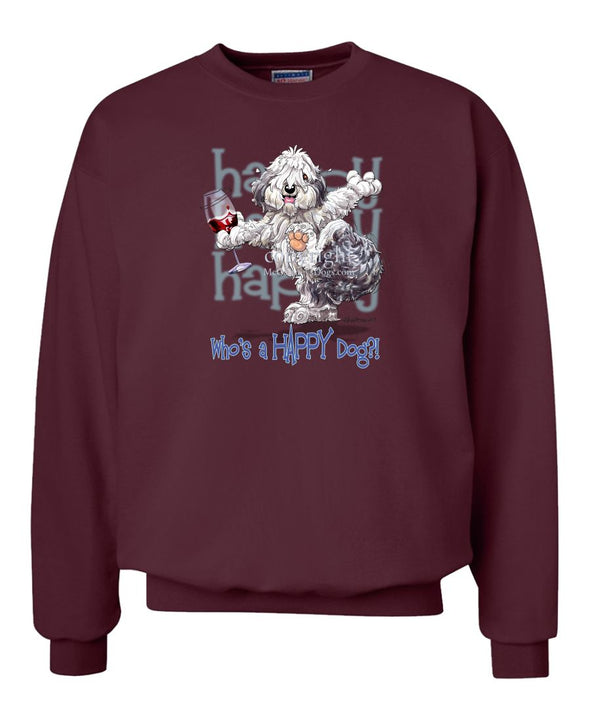 Old English Sheepdog - Who's A Happy Dog - Sweatshirt
