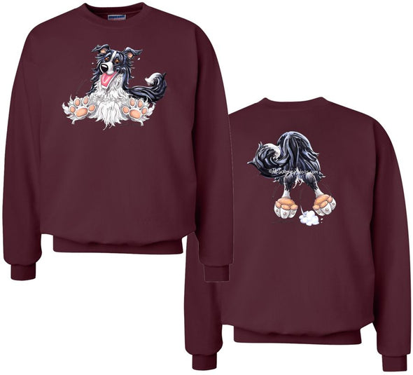 Border Collie - Coming and Going - Sweatshirt (Double Sided)