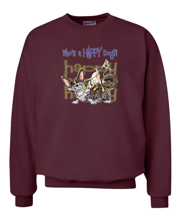 Welsh Corgi Cardigan - Who's A Happy Dog - Sweatshirt