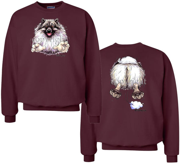 Keeshond - Coming and Going - Sweatshirt (Double Sided)