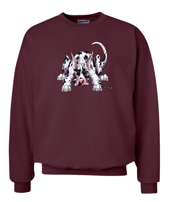 Great Dane  Harlequin - Rug Dog - Sweatshirt