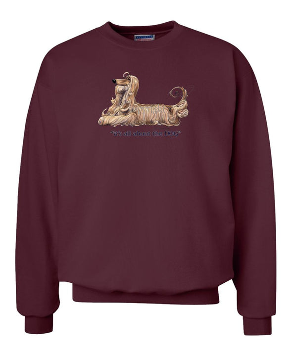 Afghan Hound - All About The Dog - Sweatshirt