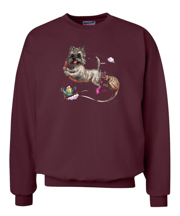 Cairn Terrier - Broom - Caricature - Sweatshirt