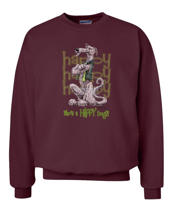 Irish Wolfhound - Who's A Happy Dog - Sweatshirt