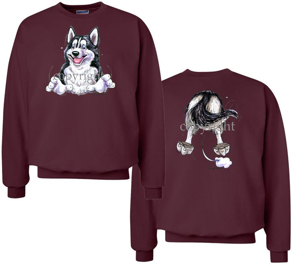 Siberian Husky - Coming and Going - Sweatshirt (Double Sided)
