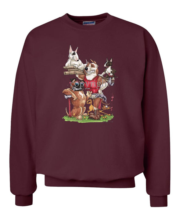American Staffordshire Terrier - Group Construction - Caricature - Sweatshirt