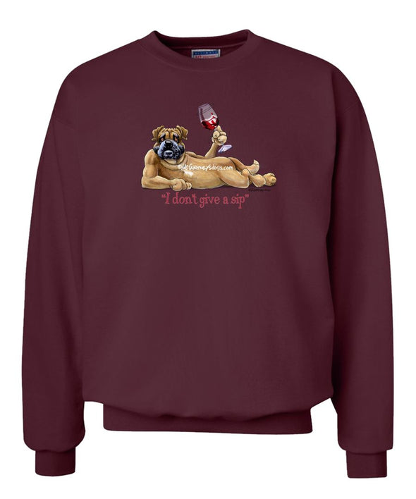 Bullmastiff - I Don't Give a Sip - Sweatshirt