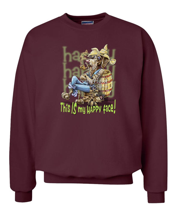 German Wirehaired Pointer - Who's A Happy Dog - Sweatshirt