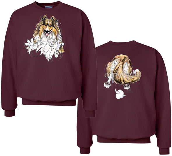 Shetland Sheepdog - Coming and Going - Sweatshirt (Double Sided)