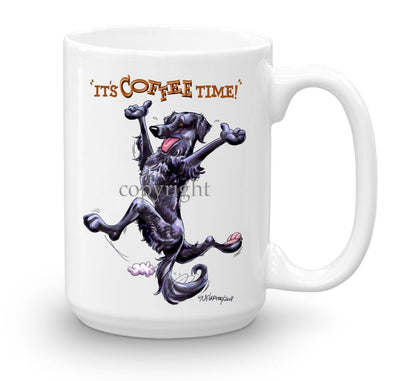 Flat Coated Retriever - Coffee Time - Mug