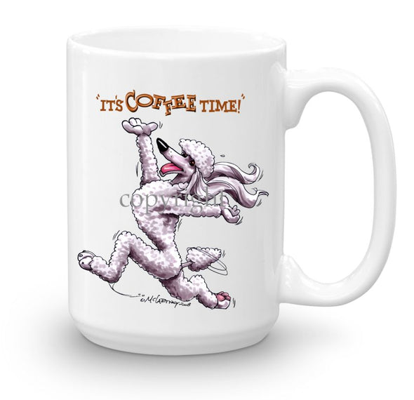 Poodle  White - Coffee Time - Mug