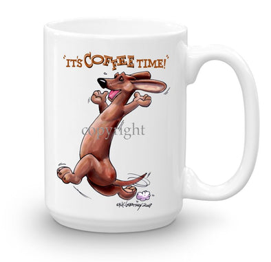 Dachshund  Smooth - Coffee Time - Mug