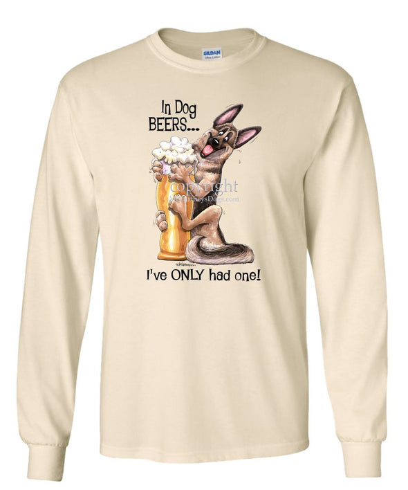 German Shepherd - Dog Beers - Long Sleeve T-Shirt