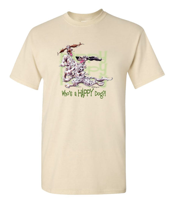 English Setter - Who's A Happy Dog - T-Shirt