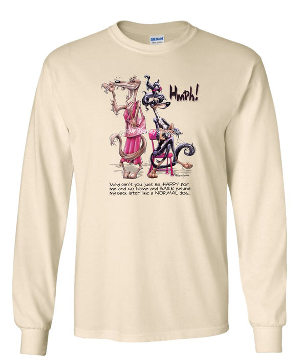 Saluki - Hmpf Be Happy - Mike's Faves - Long Sleeve T-Shirt