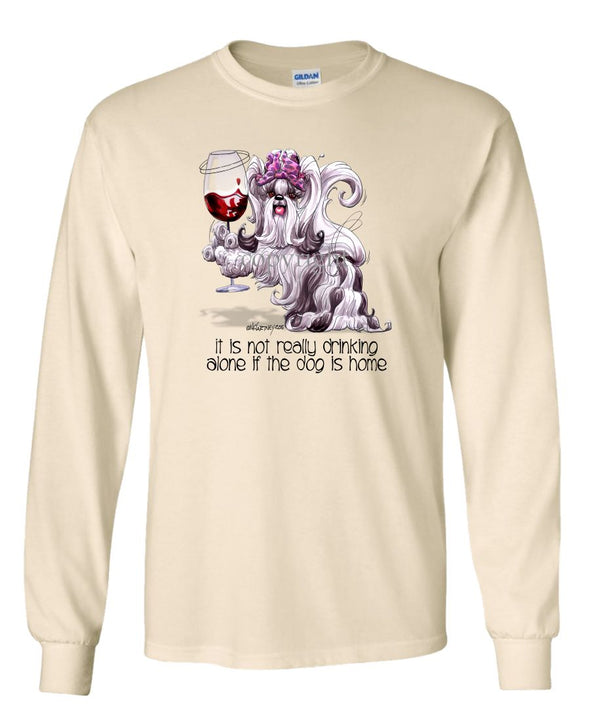 Shih Tzu - It's Not Drinking Alone - Long Sleeve T-Shirt