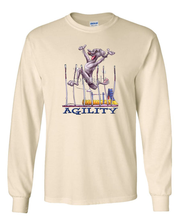 Weimaraner - Agility Weave II - Long Sleeve T-Shirt