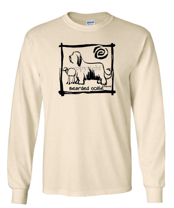 Bearded Collie - Cavern Canine - Long Sleeve T-Shirt