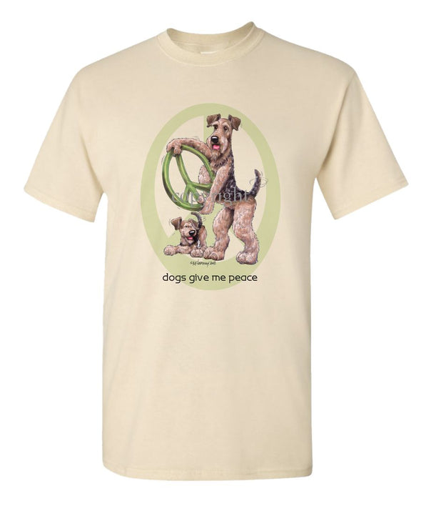 Airedale Terrier - Peace Dogs - T-Shirt