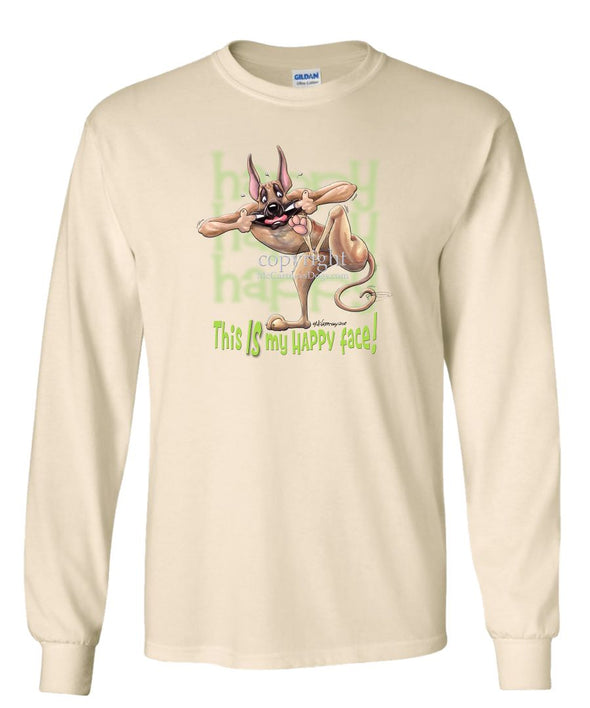 Great Dane - 2 - Who's A Happy Dog - Long Sleeve T-Shirt