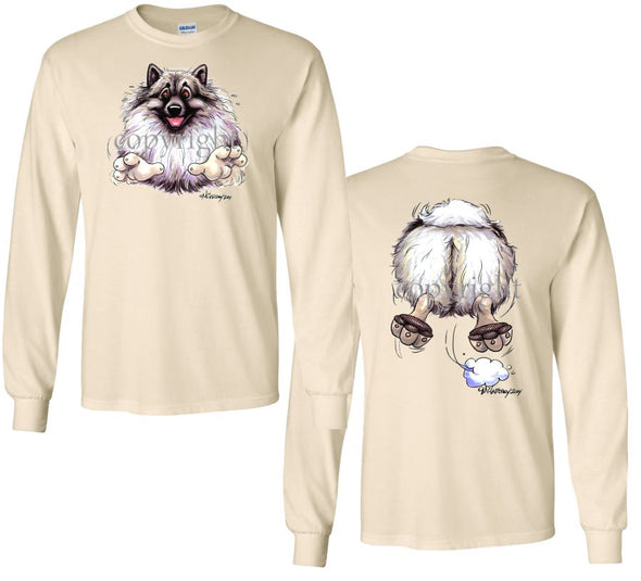 Keeshond - Coming and Going - Long Sleeve T-Shirt (Double Sided)