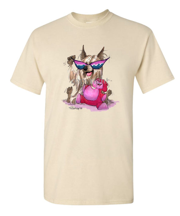 Silky Terrier - Sunglasses - Caricature - T-Shirt