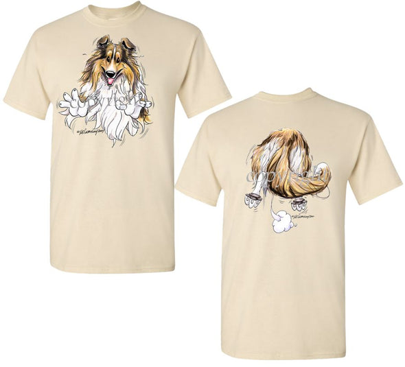 Shetland Sheepdog - Coming and Going - T-Shirt (Double Sided)