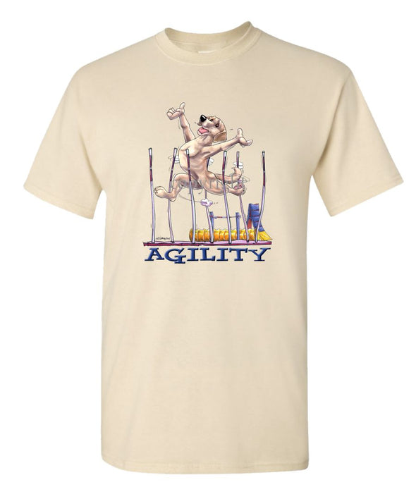 Labrador Retriever  Yellow - Agility Weave II - T-Shirt