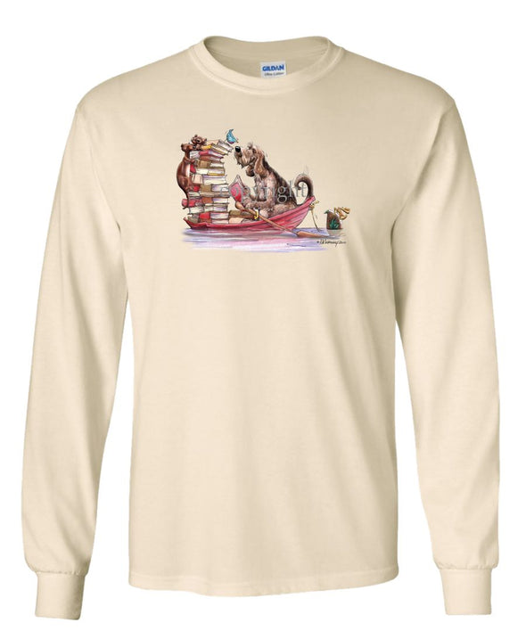 Otterhound - Books In Boat - Mike's Faves - Long Sleeve T-Shirt